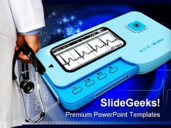 Doctor And Ecg Medical PowerPoint Background And Template 1210