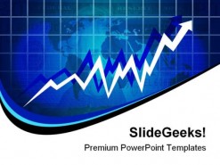 Economy Rising Business PowerPoint Template 0910