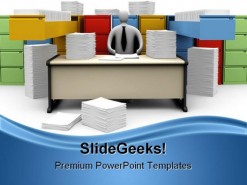 Endless Office Work Bussiness PowerPoint Background And Template 1210
