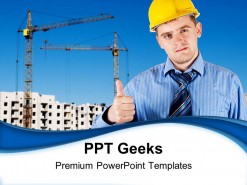 Engineer Construction PowerPoint Templates And PowerPoint Backgrounds 0411