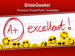 Excellent Smiley Abstract PowerPoint Template 0610