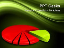 Financial Pie Chart Success PowerPoint Templates And PowerPoint Backgrounds 0411