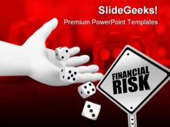 Financial Risk Business PowerPoint Backgrounds And Templates 1210