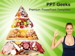 Food Pyramid Health PowerPoint Templates And PowerPoint Backgrounds 0411