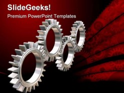 Gears Industrial PowerPoint Template 0810