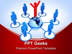 Global Connection Business PowerPoint Templates And PowerPoint Backgrounds 0411