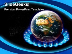 Global Warming Science PowerPoint Template 0610