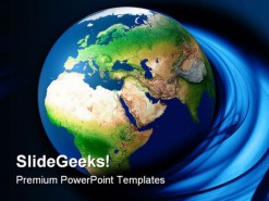 Globe Earth PowerPoint Template 0910