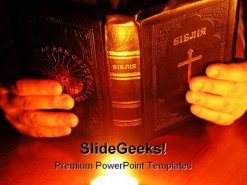 God Talks To Me Religion PowerPoint Template 0610