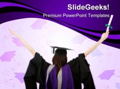 Graduate Student Education PowerPoint Backgrounds And Templates 1210
