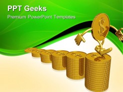 Growth Of Dollar Finance PowerPoint Templates And PowerPoint Backgrounds 0411
