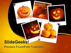 Halloween Collage Nature PowerPoint Template 1010
