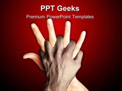 Hand Mix People PowerPoint Templates And PowerPoint Backgrounds 0411