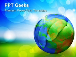 Hands Of The Planet Earth PowerPoint Templates And PowerPoint Backgrounds 0411