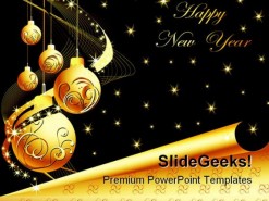 Happy New Year01 Holidays PowerPoint Template 1010