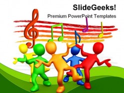 Having Fun Music PowerPoint Backgrounds And Templates 1210