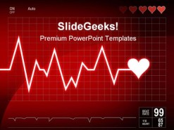 Heart Beat Medical PowerPoint Template 1110