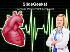 Heart Monitor Medical PowerPoint Backgrounds And Templates 1210