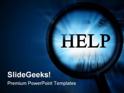 Help Business PowerPoint Template 0910