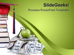 High Cost Education PowerPoint Template 0810