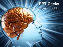 Human Brain Medical PowerPoint Templates And PowerPoint Backgrounds 0411