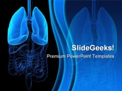 Human Lungs01 Medical PowerPoint Template 0610