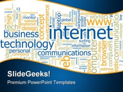 Internet Business PowerPoint Template 0810