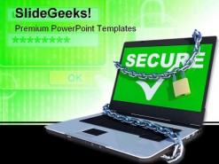 Laptop Security PowerPoint Backgrounds And Templates 1210