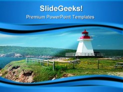 Light House Travel PowerPoint Backgrounds And Templates 1210