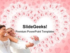 Love Couple Wedding PowerPoint Template 0610