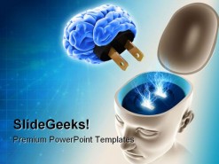Mind On Off Science PowerPoint Template 0610
