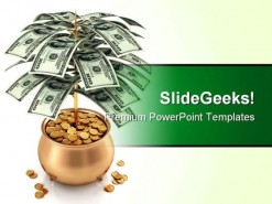 Money Tree Business PowerPoint Template 1110