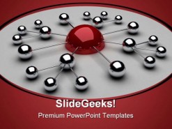 Networking Internet PowerPoint Template 0910