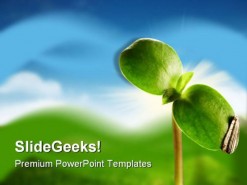 New Life Nature PowerPoint Template 0810