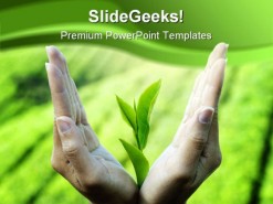 New Life Nature PowerPoint Template 0910