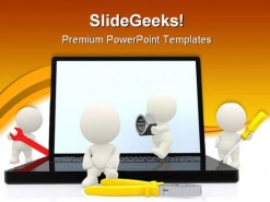 Online Tools Industrial PowerPoint Template 1110