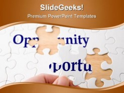 Opportunity Puzzles Business PowerPoint Template 1110