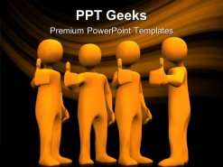 Person Showing Thumbs Up Business PowerPoint Templates And PowerPoint Backgrounds 0411