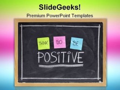 Positive Symbol PowerPoint Template 0910