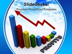 Profit Bar Chart Business PowerPoint Backgrounds And Templates 1210
