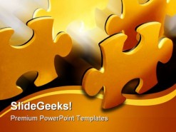Puzzle Shapes PowerPoint Template 0810