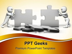 Puzzles Building Business PowerPoint Templates And PowerPoint Backgrounds 0411