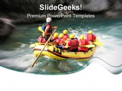 Rafting01 Sports PowerPoint Template 1110
