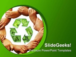 Recycle01 Environment PowerPoint Template 1110