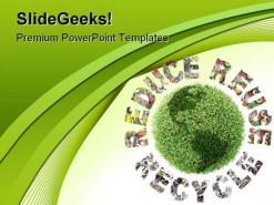 Recycle Environment PowerPoint Template 1110
