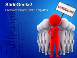 Red Leader Leadership PowerPoint Backgrounds And Templates 1210
