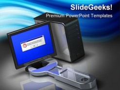 Repair Computer PowerPoint Backgrounds And Templates 1210