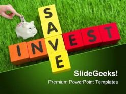 Save Invest Finance PowerPoint Template 0610