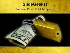 Save Money Security PowerPoint Template 0810