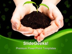 Save The Plant Environment PowerPoint Template 0810